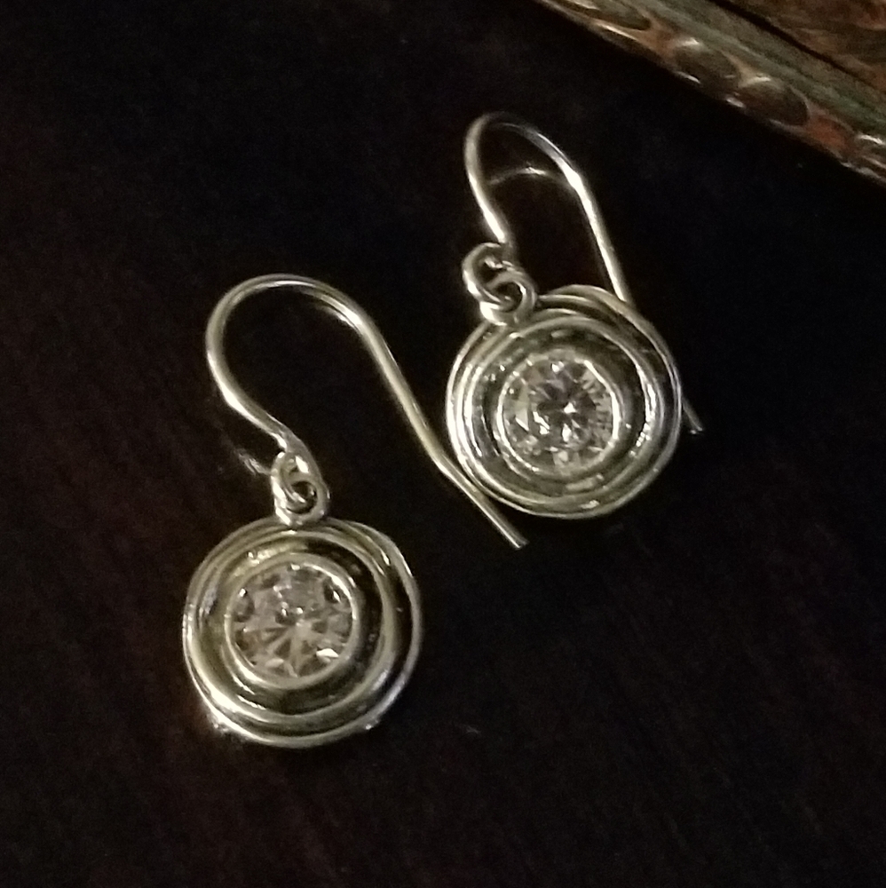 Silpada Sterling Silver & Cubic Zirconia Earrings